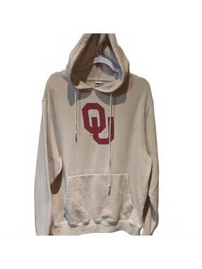 Chicka-d The Lyne OK Sooners Hoodie  Heathered Tan V-Neck Sweatshirt M